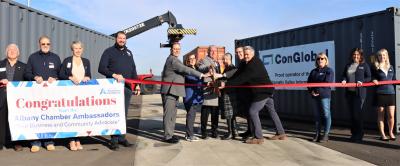 Intermodal ribbon cutting
