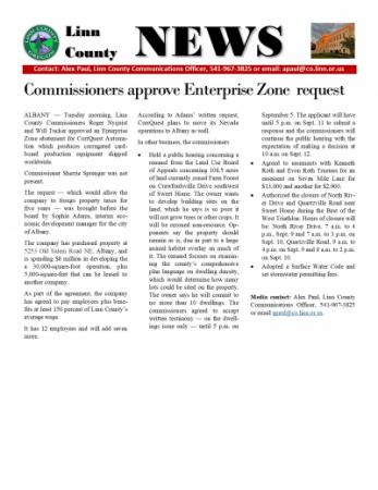 Linn County Commissioners 8-29-2023