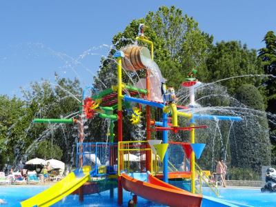 Playset at public pool