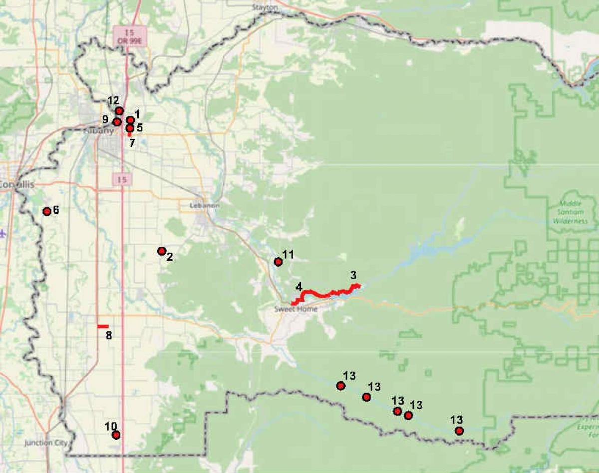 Linn County Project Map